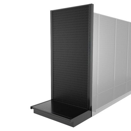 Lozier Shelving End Cap Unit, Black 36W 78H 22D P312S-EC